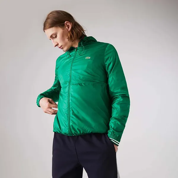 Áo Khoác Gió Lacoste Men's Sport Plain Hooded Water-Resistant Jacket BH1536 132 Size 48 - 3