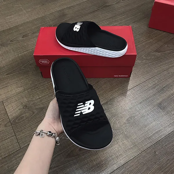 Dép New Balance Fresh Foam Hupo'o V1 Black SWFTEKU1 Màu Đen Trắng Size 35 - Dép - Vua Hàng Hiệu