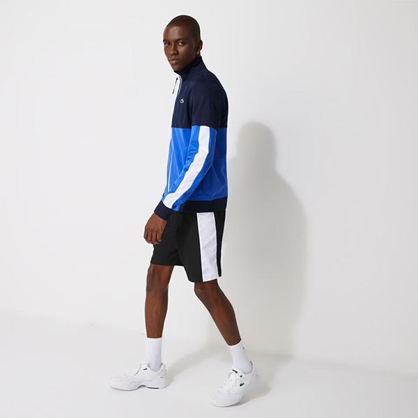 Áo Khoác Lacoste Men's Sport Colorblock Resistant Piqué Zip Sweatshirt Màu Xanh Size S - 3