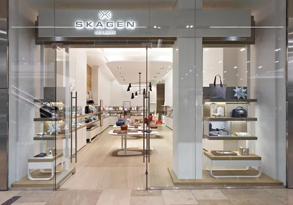 Đồng Hồ Nữ Skagen Nillson Three-Hand Silver-Tone Steel Mesh Watch SKW2874