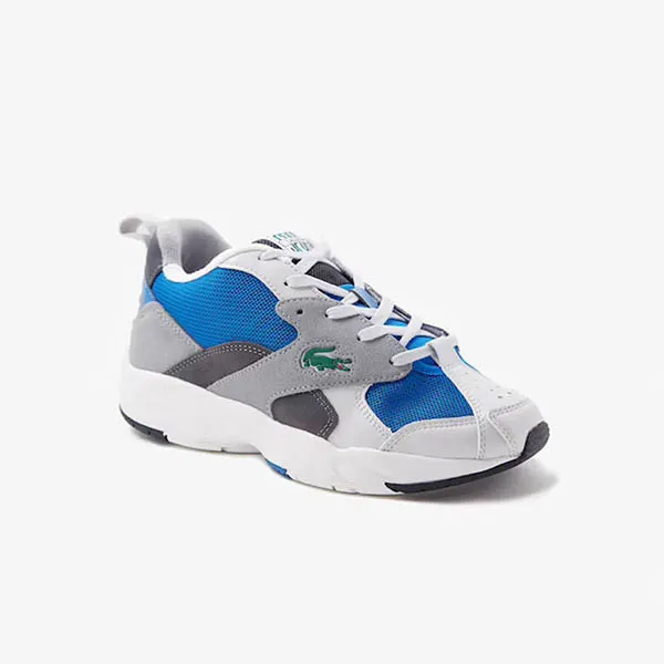 Giày Thể Thao Lacoste Men's Storm 96 Textile and Suede Sneakers Size 42.5 - Giày - Vua Hàng Hiệu