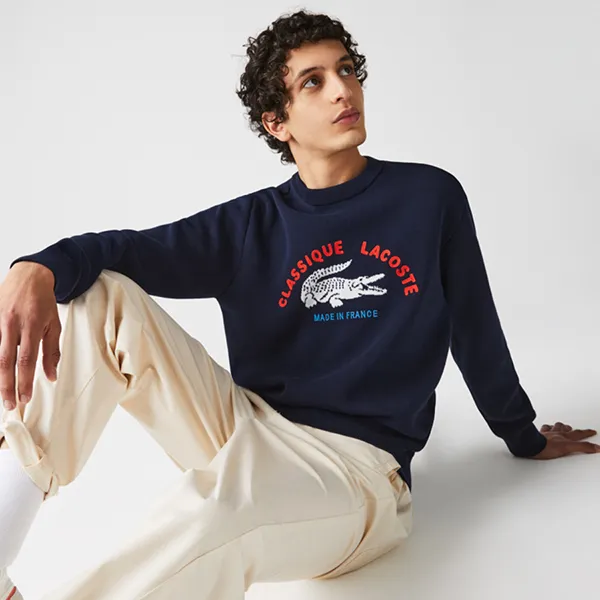 Áo Len Lacoste Men's Sweater AH9021-166 Màu Xanh Navy Size S - Thời trang - Vua Hàng Hiệu