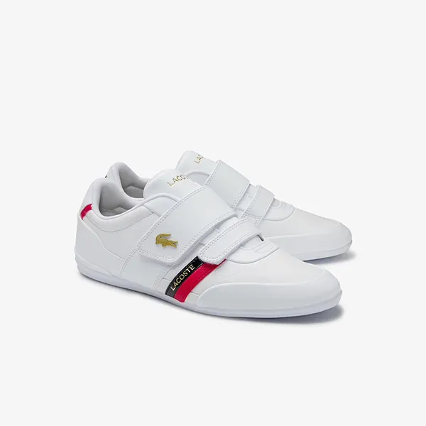 Giày Lacoste Men's Misano Strap Leather And Synthetic Sneakers Màu Trắng - 1
