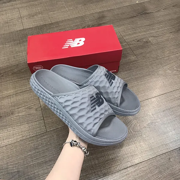 Dép New Balance Fresh Foam Hupo'o Grey SMFTEKG1 Màu Xám - Dép - Vua Hàng Hiệu