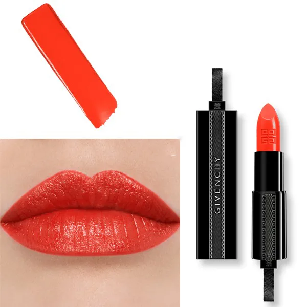 Son Givenchy 15 Orange Adrenaline - Màu Cam Đỏ Dòng Rouge Interdit