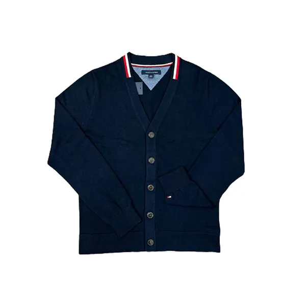 Áo Cardigan Tommy Hilfiger Suéter De Algodón Para Hombre Màu Xanh Navy Size XS
