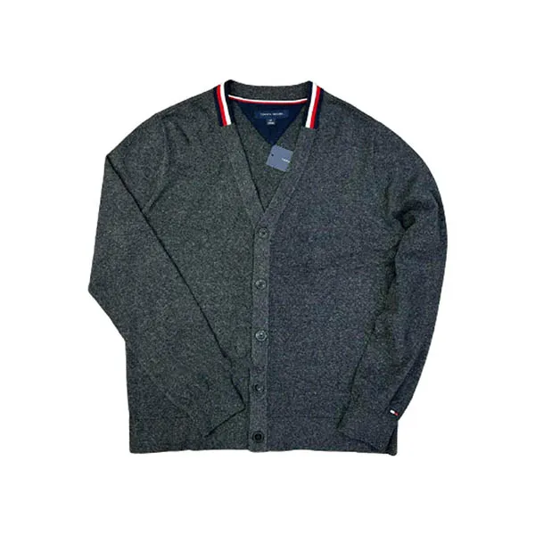 Áo Cardigan Tommy Hilfiger Suéter De Algodón Para Hombre Màu Xám Size XS