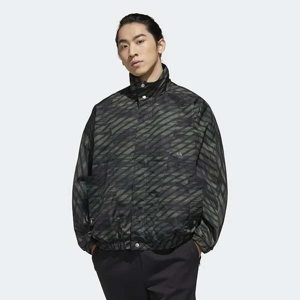 Áo Khoác Adidas MHS AOP Wind Jacket Sportswear GE0358 Màu Xanh Đen Size M - Thời trang - Vua Hàng Hiệu