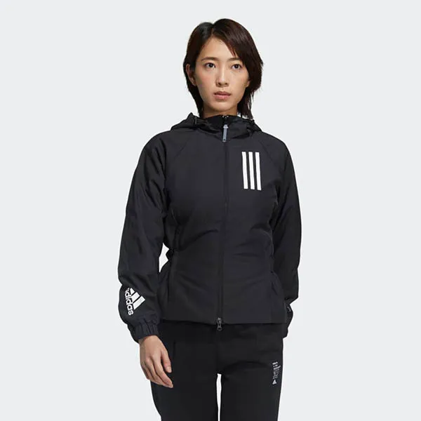 Áo Khoác Nữ Adidas W.N.D. Jacket GM0701 Màu Đen Size L
