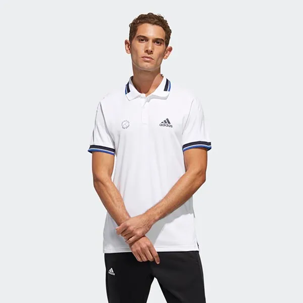 Áo Polo Adidas Tennis Top Solid HEAT.RDY FS3773 Màu Trắng Size L