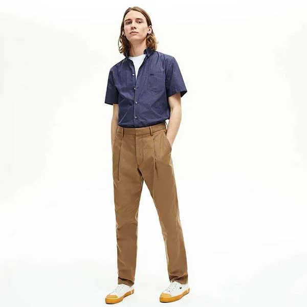 Áo Sơ Mi Lacoste Mens Regular Fit Short Sleeve Shirt Navy CH6424-525 Size 38 - Thời trang - Vua Hàng Hiệu