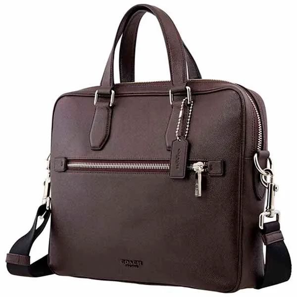 Cặp Xách Tay Coach Nam Oxblood Kennedy Brief 55567 SVOXB Màu Nâu - Túi xách - Vua Hàng Hiệu