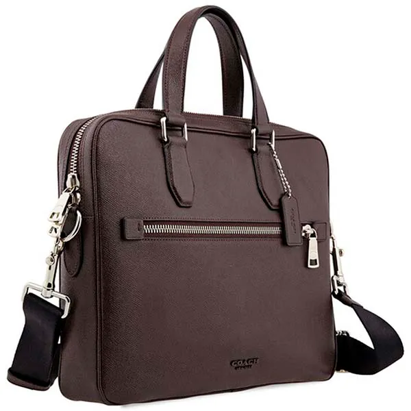 Cặp Xách Tay Coach Nam Oxblood Kennedy Brief 55567 SVOXB Màu Nâu - Túi xách - Vua Hàng Hiệu