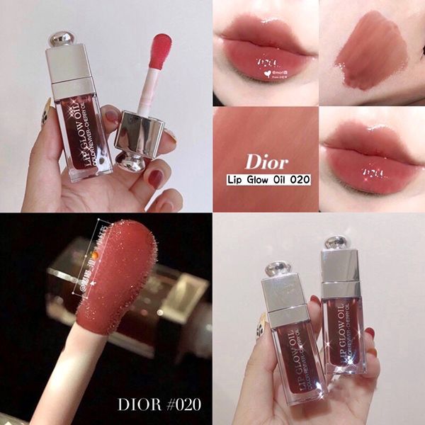 Son Dưỡng Dior Addict Lip Glow Oil 020 Mahogany Căng Mọng