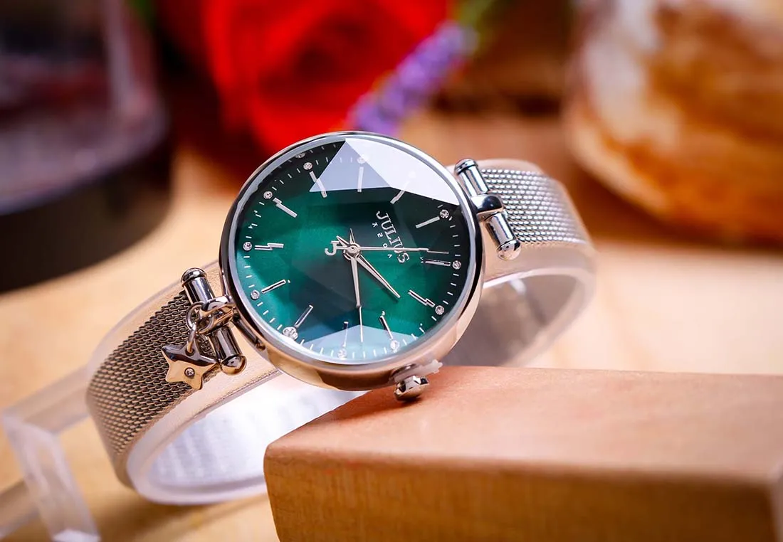 Đồng Hồ Nữ Julius JA-1145A Màu Bạc