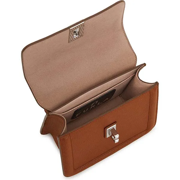 Túi Xách Furla Villa Crossbody Mini Cognac H Màu Nâu
