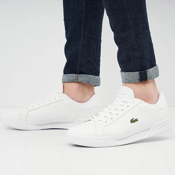 Giày Thể Thao Lacoste Twin Serve 0721 All White Màu Trắng Size 42 - 4