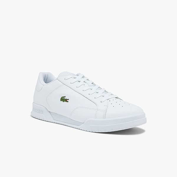 Giày Thể Thao Lacoste Twin Serve 0721 All White Màu Trắng Size 42 - 3