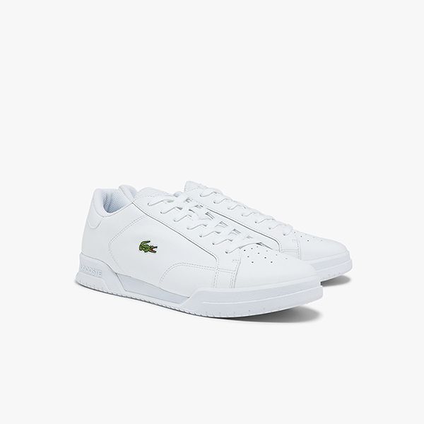 Giày Thể Thao Lacoste Twin Serve 0721 All White Màu Trắng Size 42 - 1