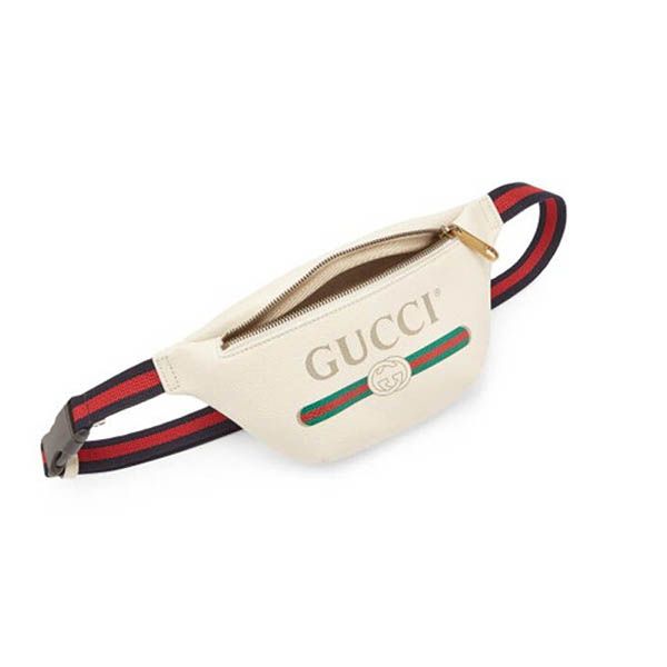 Túi Đeo Hông Gucci Men's Gucci Print Leather Belt Bag Màu Trắng - 2