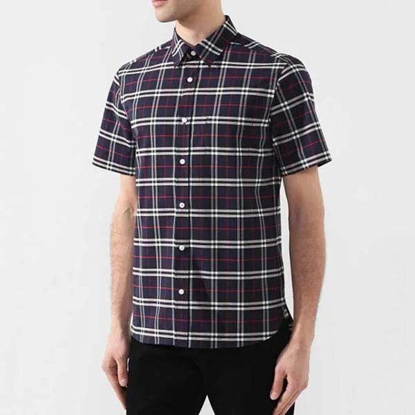 Áo Sơ Mi Burberry Kẻ Caro Màu Xanh Đen Size S - Thời trang - Vua Hàng Hiệu