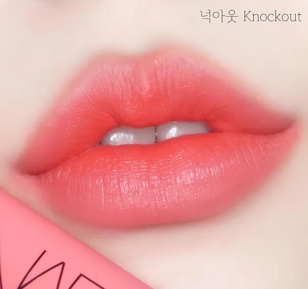 Son Kem Nars Air Matte Lip Color Knockout Màu Đỏ Cam Đào