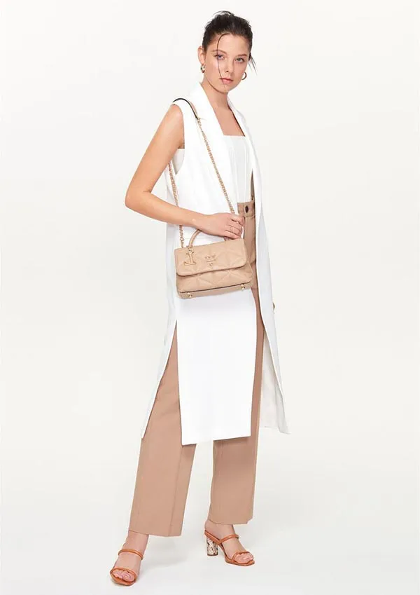 Túi Xách Lyn Triton Top Handle Handbags LL20WBS074 Màu Nâu
