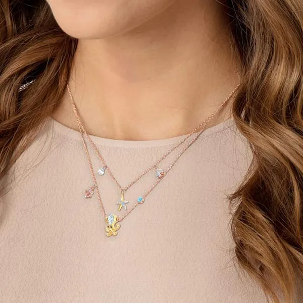 Dây Chuyền Swarovski Ocean Necklace Multi-colored, Mixed Plating 5446664