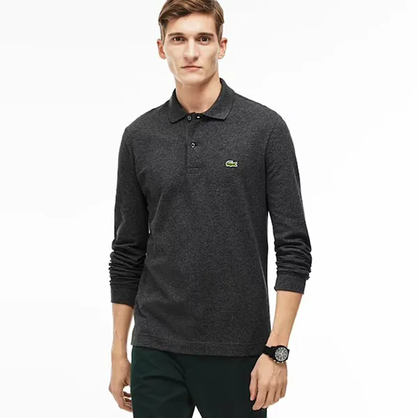Áo Dài Tay Men's Lacoste Slim Fit Petit Piqué Polo Shirt Màu Xám Size S - Thời trang - Vua Hàng Hiệu