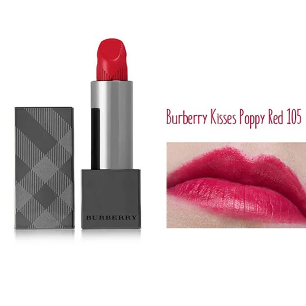 Son Burberry 105 Poppy Red Màu Đỏ Hồng - Son Môi - Vua Hàng Hiệu