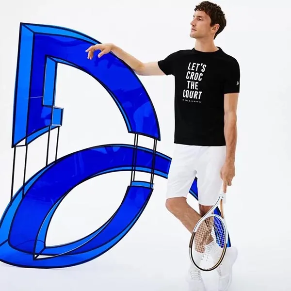 Áo Phông Lacoste Sport Crew Neck Print Technical Jersey T-shirt Size XS