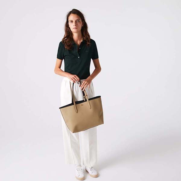 Túi Lacoste Women's Anna Reversible Bicolor Tote Bag One Size In Black - 3