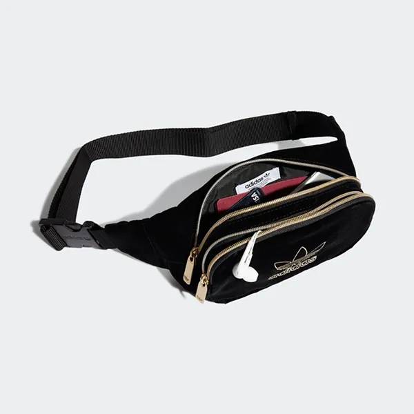 Túi Đeo Chéo Adidas Velvet Waist Bag Màu Đen Vua Hàng Hiệu
