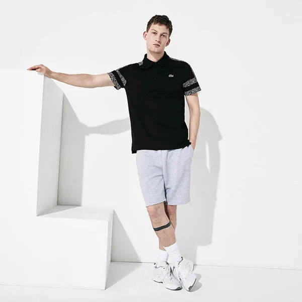 Áo Polo Lacoste Muska Polo Majica YH4908-MYJ Màu Đen