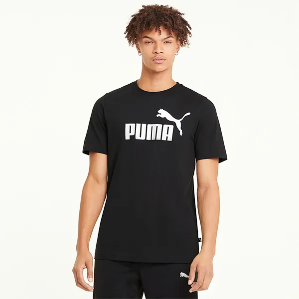 Áo Thun Puma Essentials Logo Men's Tee Màu Đen Size XS - 3