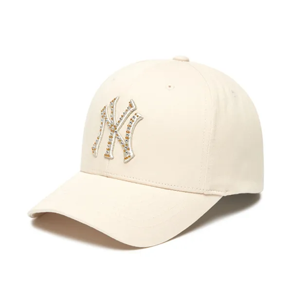 Mũ MLB Holiday Crystal Structure Ball Cap New York Yankees 3ACP0461N-50CRS Màu Trắng Đục