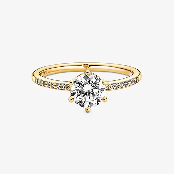 Nhẫn Pandora Moments Ring Mạ Vàng 4K - Trang sức - Vua Hàng Hiệu