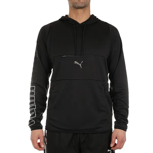 Áo Hoodie Puma Power Knit Trainning Hoodie Black 518978-01 Màu Đen Size M