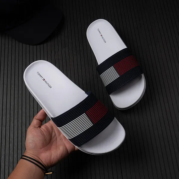 Dép Tommy Hilfiger Daily White Phối Màu Size 43