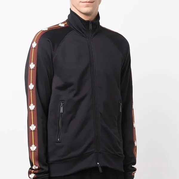 Áo Khoác Dsquared2 Logo Zipped Bomber Jacket Màu Đen Size XS - Thời trang - Vua Hàng Hiệu