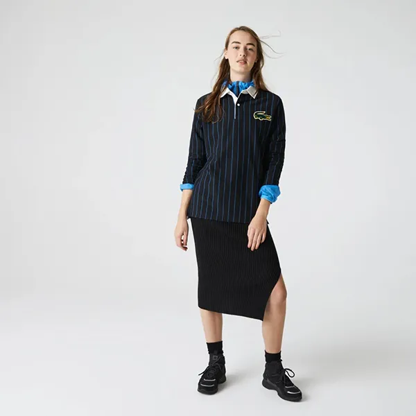 Áo Lacoste Unisex Live Rugby Inspired Striped Polo Shirt Màu Xanh Navy Size S - Thời trang - Vua Hàng Hiệu