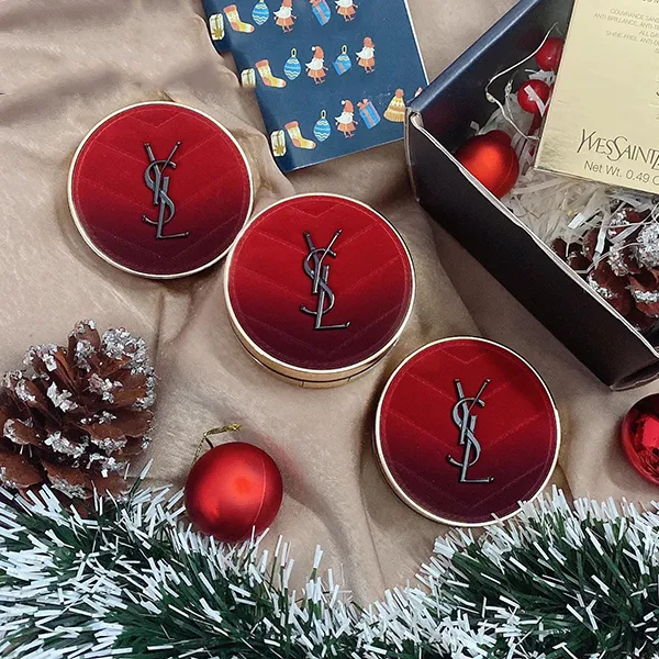 Phấn Nước Yves Saint Laurent YSL Le Cushion Encre De Peau Luminous Matte Cushion Foundation Vỏ Đỏ Tone 20, 14g - Trang điểm - Vua Hàng Hiệu