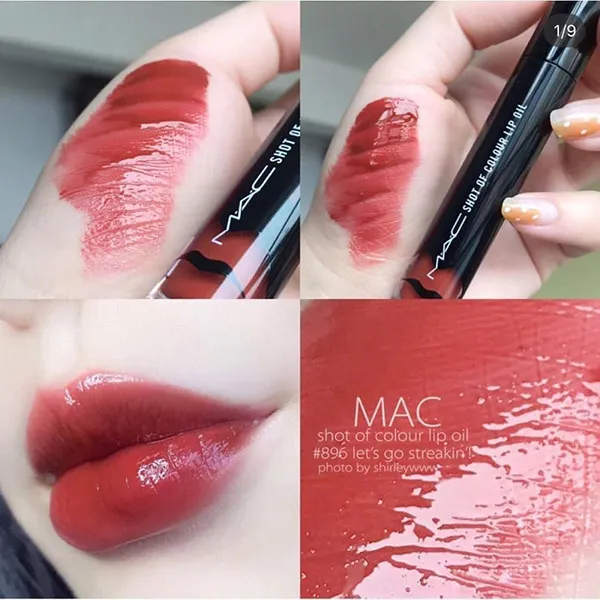 Son Kem Dưỡng Ẩm Mac Shot Of Colour Lip Oil 896 Let's Go Streakin' - Son Môi - Vua Hàng Hiệu