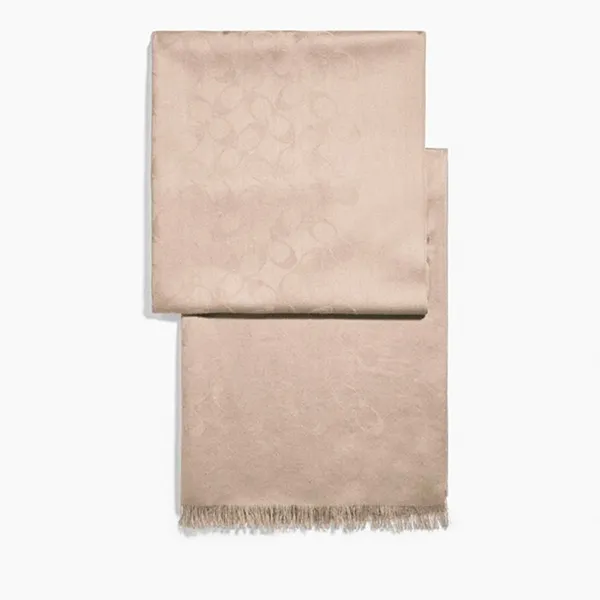Khăn Quàng Cổ Coach OTM Signature Wrap Màu Be - Thời trang - Vua Hàng Hiệu