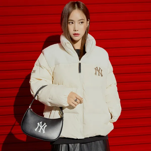 Túi Xách MLB Big Logo Solid Hobo Bag New York Yankees 3ABQS051N-50BKS Màu Đen