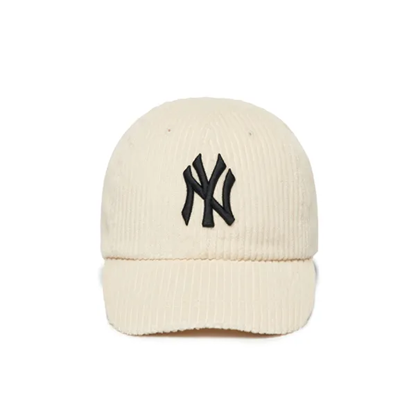 Mũ MLB Corduroy Joy New York Yankees 3ACPC0216-50CRS Màu Trắng