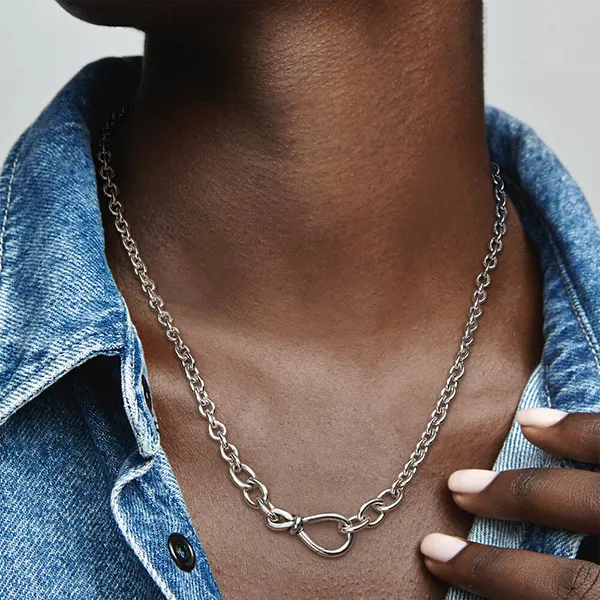 Dây Chuyền Pandora Chunky Infinity Knot Chain Necklace - Trang sức - Vua Hàng Hiệu