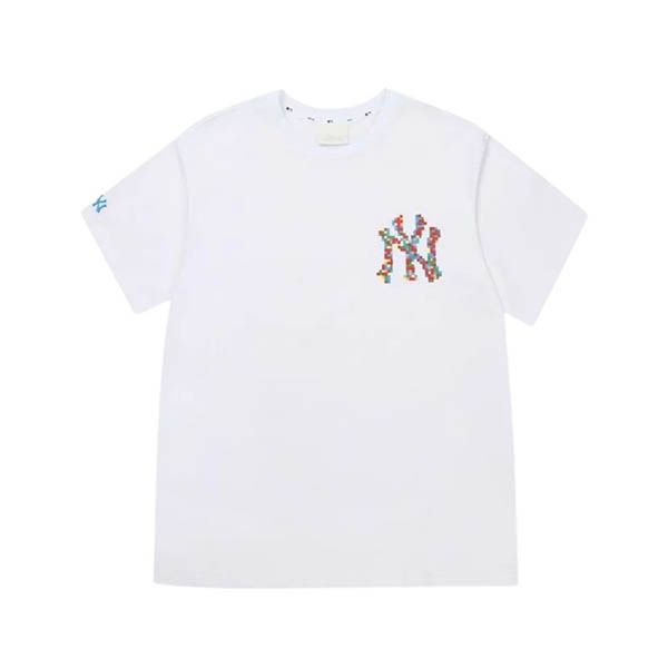 Áo Phông MLB Play Pixel Logo New York Yankees Tshirt 31TSN2131-50W Màu Trắng - 1