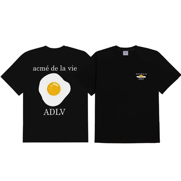 Áo Phông Acmé De La Vie ADLV Egg T-Shirt Màu Đen - Thời trang - Vua Hàng Hiệu