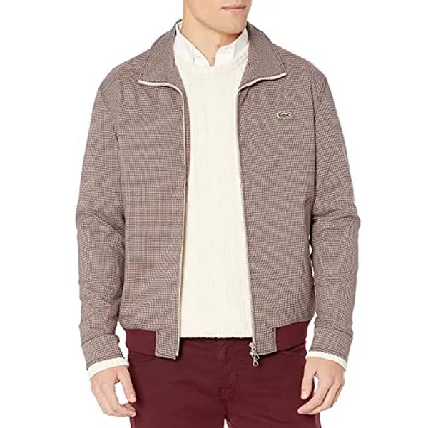 Áo Khoác Lacoste Men's Long Sleeve Check Print Tattersall Jacket Kẻ Đỏ Size 48 - Thời trang - Vua Hàng Hiệu